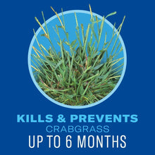 Weed & feed benefit panel with crabgrass, kills & prevents up to 6 months