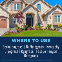 Weed killer label: where to use on Bermudagrass, Buffalograss, Kentucky bluegrass