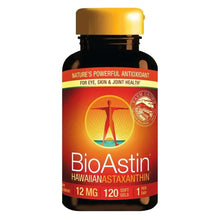 BioAstin astaxanthin 12 mg soft gel bottle with front label