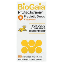 BioGaia Protectis Baby probiotic drops box with Vitamin D, 50 servings, 0.34 fl oz