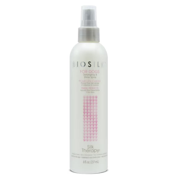 BioSilk For Dogs Silk Therapy Detangling Plus Shine Protecting Mist Detangling Spray 8 fl oz