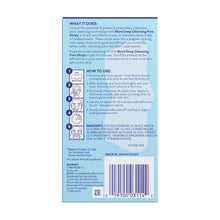 Biore nose strips box with ingredient and directions text, 14-count pack