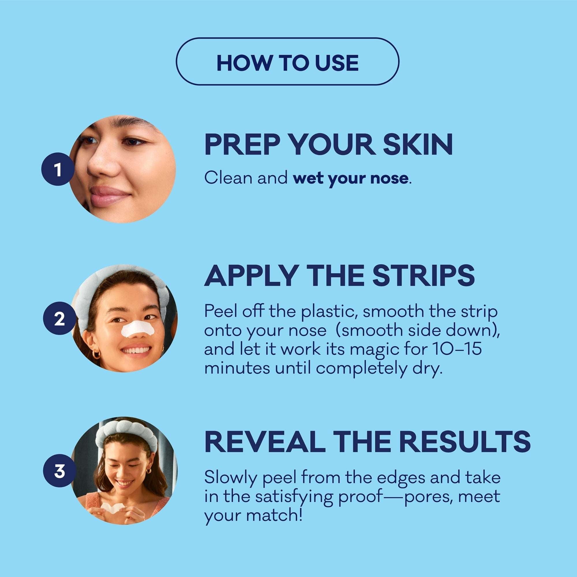 Biore Deep Cleansing Pore Nose Strips, Original, Blackhead Remover Strips, Oil Free, 14 Ct