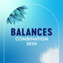 Balancing cleanser label text: balances combination skin