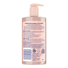 Biore Purify & Reset daily cleanser bottle back label, barcode, 6.77 fl oz