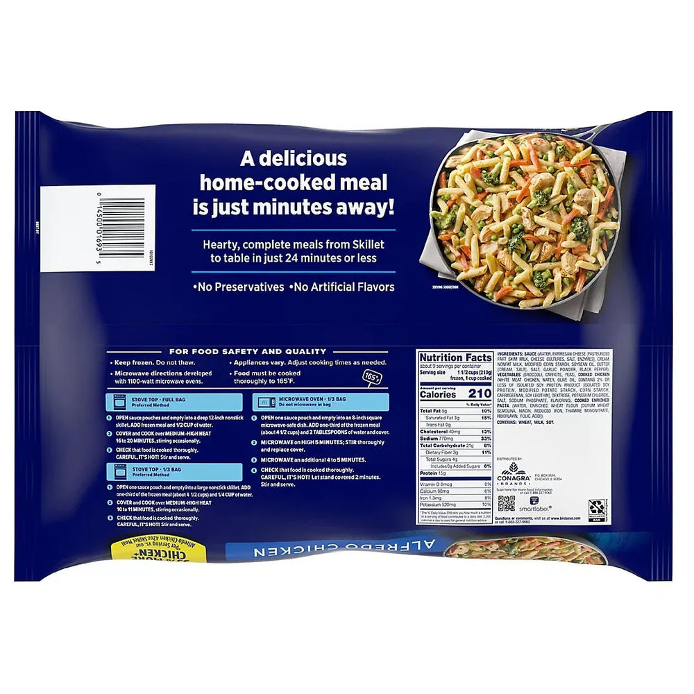 Birds Eye Alfredo Chicken Skillet Meal, 63 oz. - USA MEGA SHOP