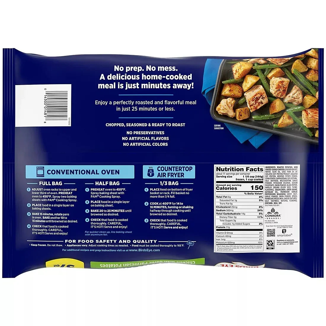 Birds Eye Sheet Pan Meals Chicken & Garlic Parmesan Potatoes, 57 oz.