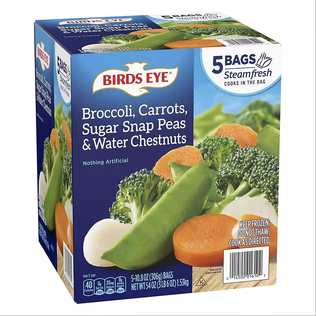 Birds Eye Steamfresh Broccoli, Carrots, Sugar Snap Peas & Water Chestnuts, 5 pk./10.8 oz. - USA MEGA SHOP