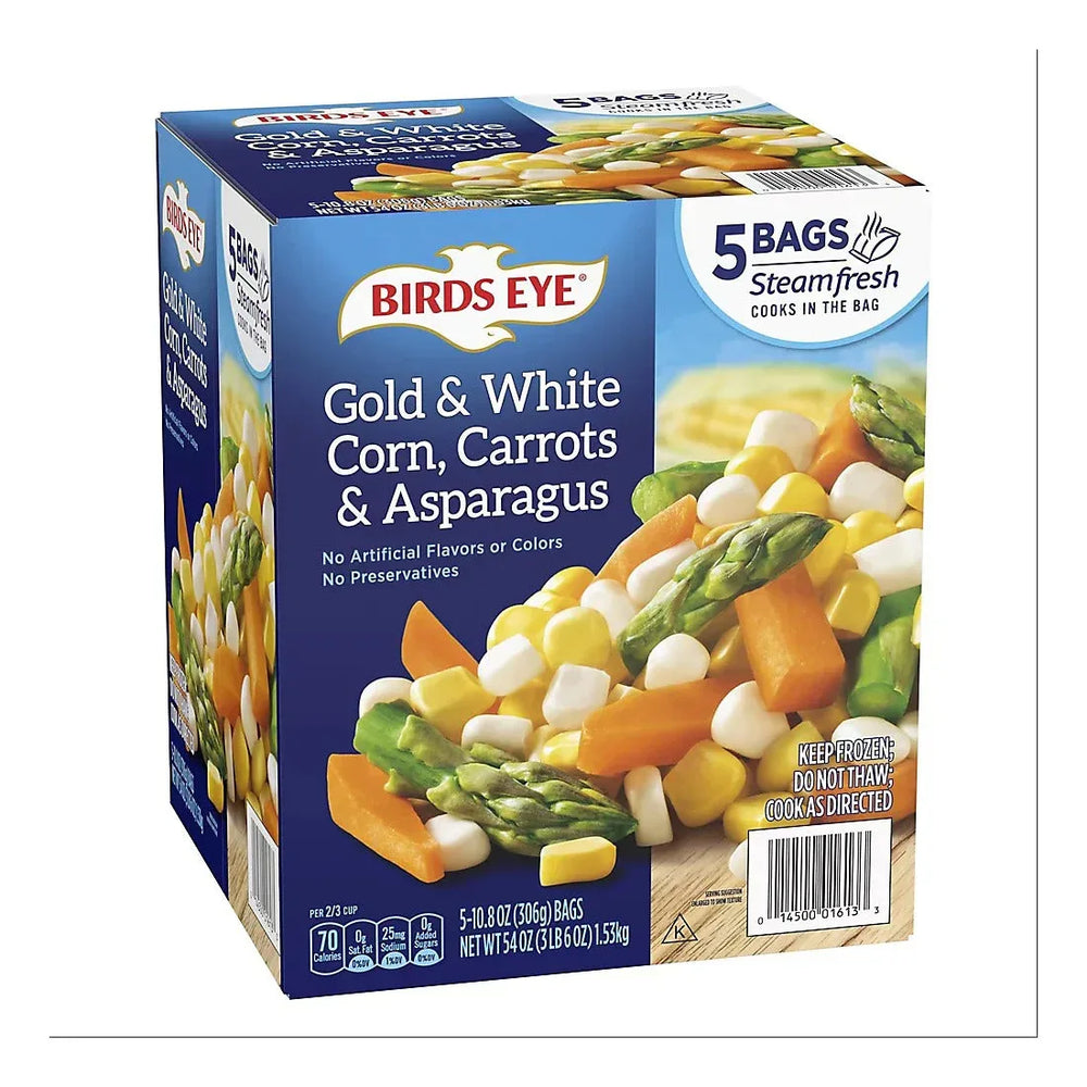 Birds Eye Steamfresh Corn, Carrots & Asparagus, Mixed Vegetables, 5 pk./10.8 oz. - USA MEGA SHOP