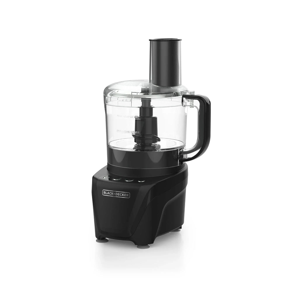BLACK+DECKER Easy Assembly 8-Cup Food Processor, 850W, 2 Speeds + Pulse, Chop, Puree, Slice, Shred - USA MEGA SHOP