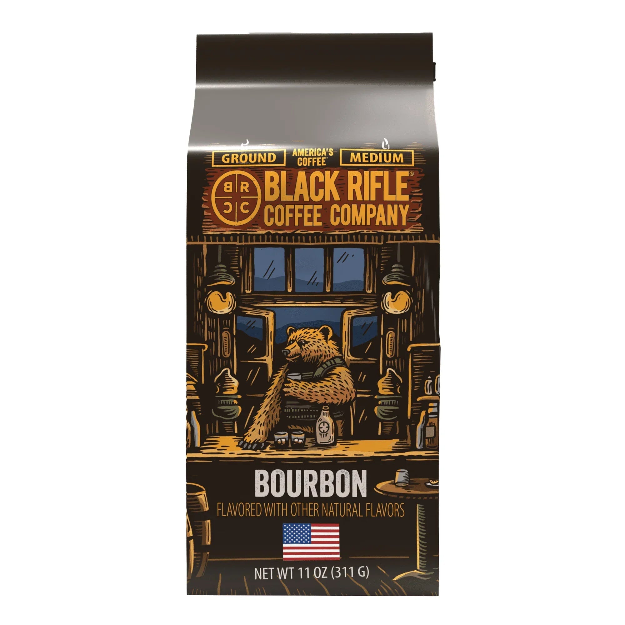 Black Rifle Coffee Company Just Black, Medium Roast, Ground Coffee,12 oz