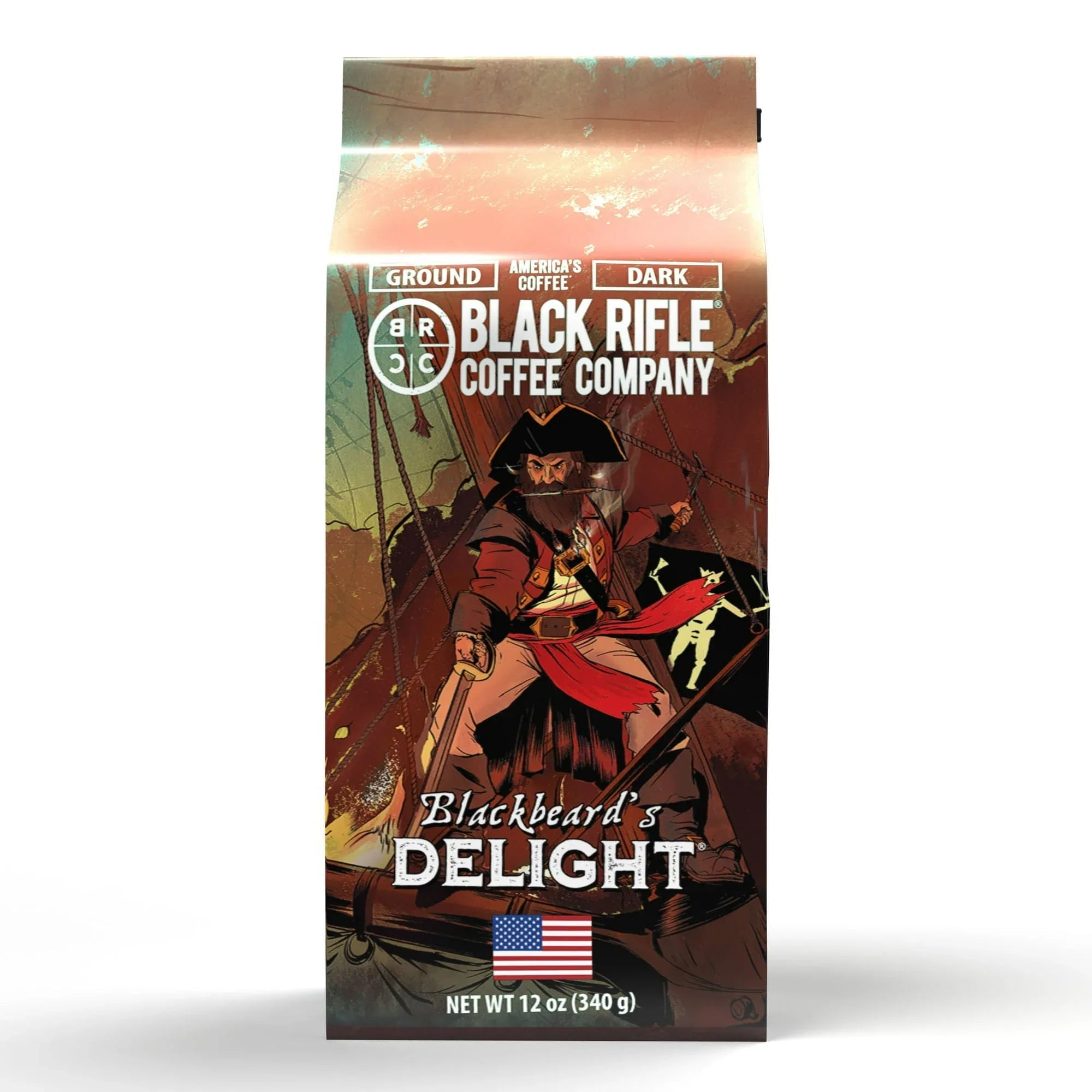 Black Rifle Coffee Company Just Black, Medium Roast, Ground Coffee,12 oz