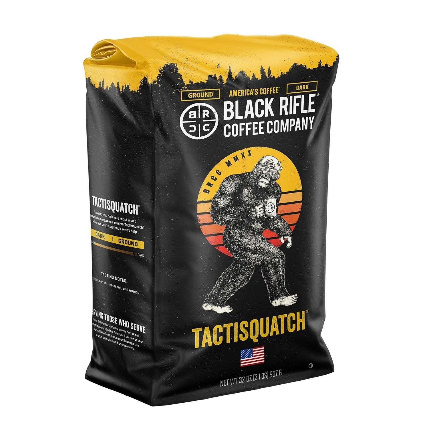 Black Rifle Coffee Tactisquatch Dark Roast Ground Coffee, 32 oz. - USA MEGA SHOP