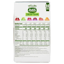 Fruit strips variety pack back panel with Nutrition Facts and ingredient table.