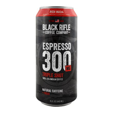 Espresso 300 Triple Shot coffee can, Rich Mocha, Black Rifle Coffee Company