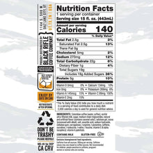 Espresso 300 caramel vanilla coffee can nutrition facts panel
