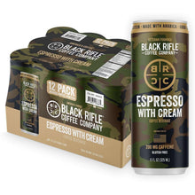 Black Rifle Coffee Company Espresso with Cream 12-pack carton plus single 11 fl oz can