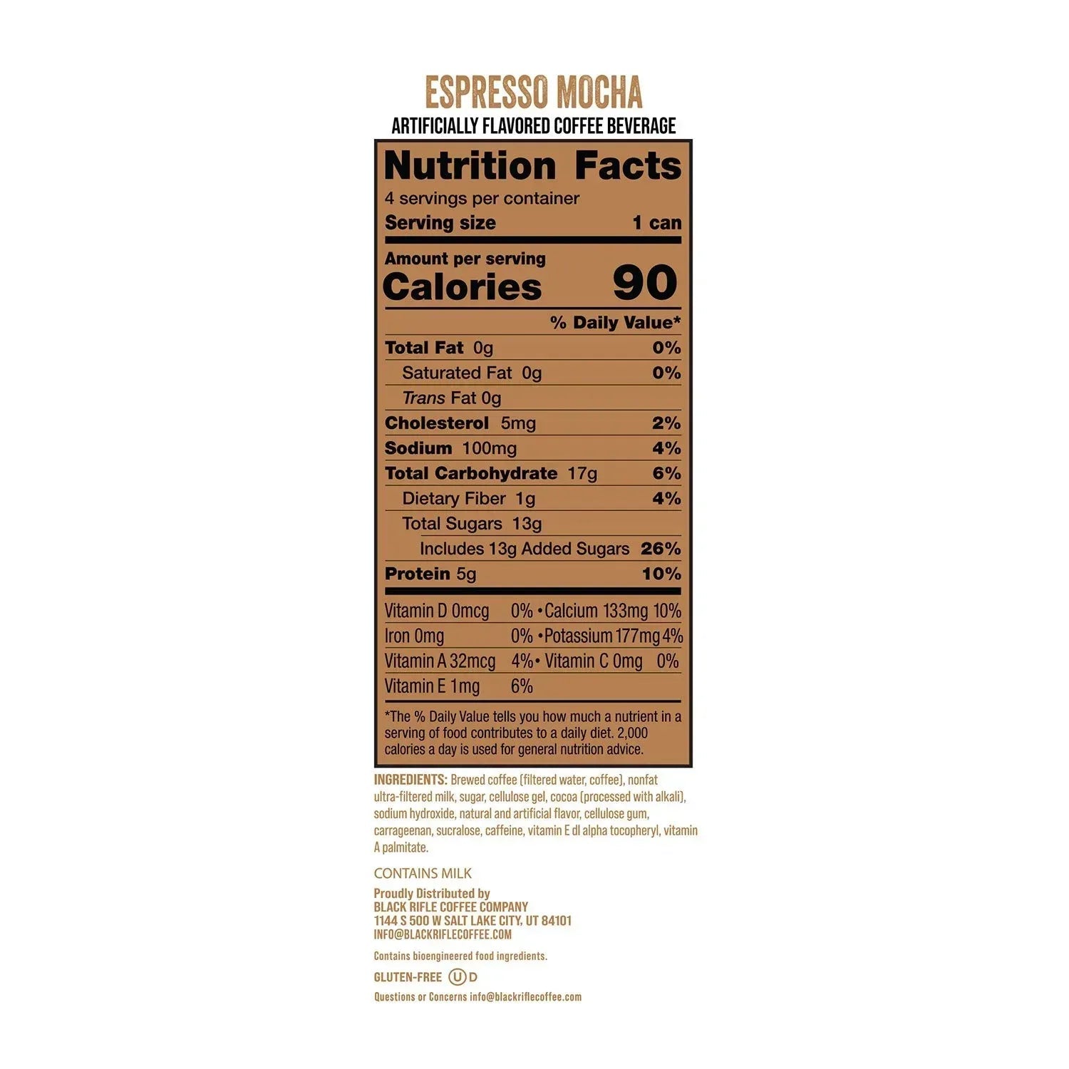 Black Rifle Coffee Company Espresso Cream 11 fl. oz., 12 pk.