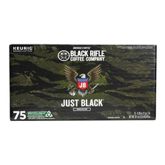 Black Rifle Coffee Company Just Black, Medium Roast K-Cup Coffee Pods, 75 ct.