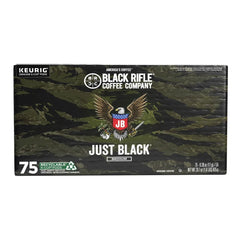 Black Rifle Coffee Company Just Black, Medium Roast K-Cup Coffee Pods, 75 ct. - USA MEGA SHOP