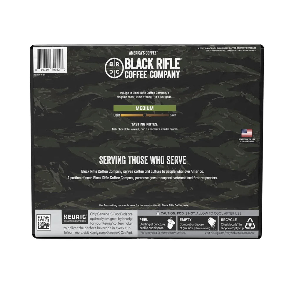 Black Rifle Coffee Company Just Black, Medium Roast K-Cup Coffee Pods, 75 ct. - USA MEGA SHOP