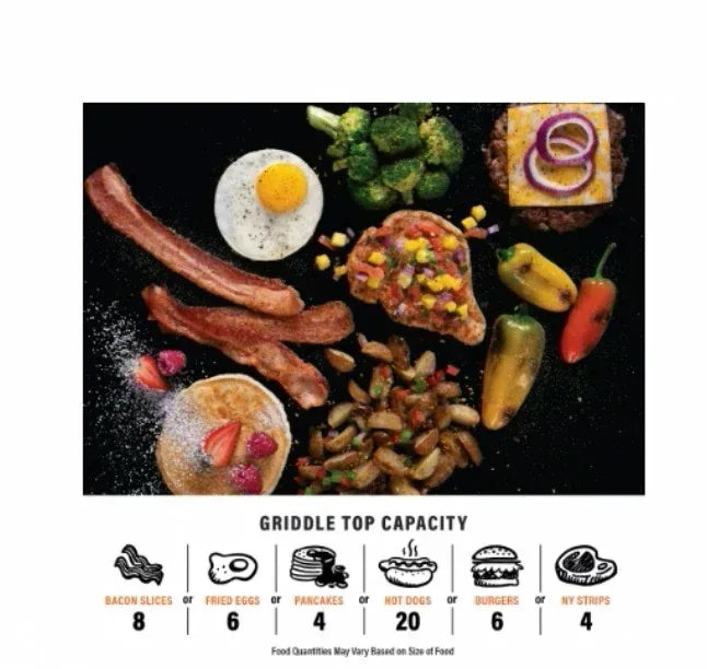 Blackstone Adventure Ready 14” Propane Camping Griddle with Side Burner