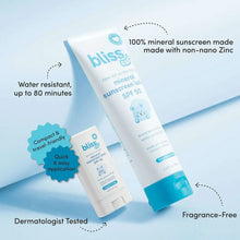 Mineral sunscreen set with baby lotion tube and sunscreen stick, SPF 50