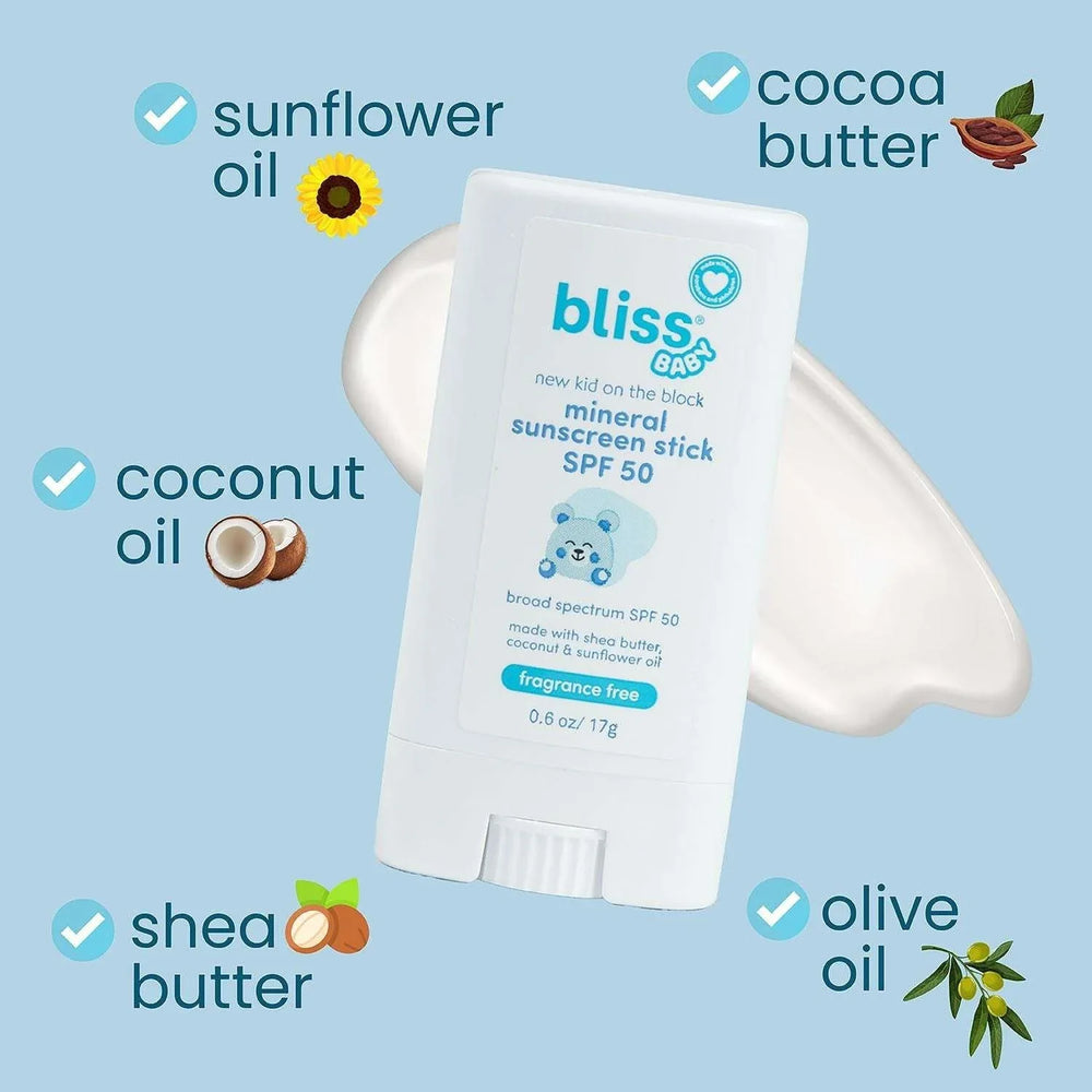 Bliss Baby Mineral Lotion & Stick, SPF 50, Sunscreen Set - USA MEGA SHOP