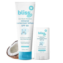 Bliss Baby Mineral Lotion & Stick, SPF 50, Sunscreen Set - USA MEGA SHOP
