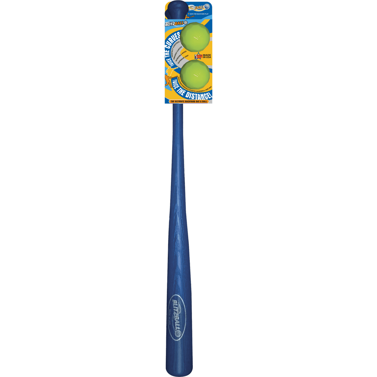 Blitzball- Plastic Backyard Baseball Bat and 2 Ball Combo Set