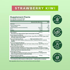 Bloom Nutrition Greens & Superfoods Powder, Strawberry Kiwi, 48 Servings, 10.24 oz.