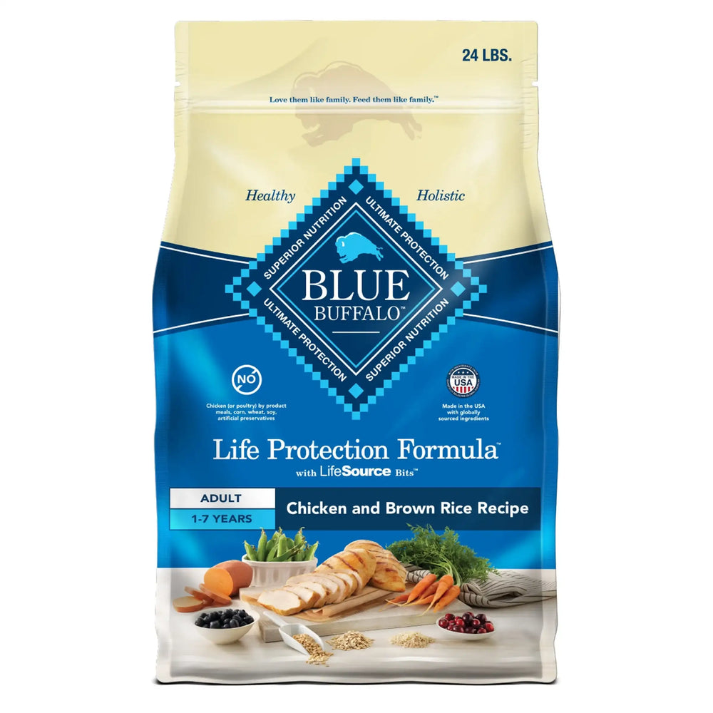 Blue Buffalo Life Protection Formula Adult Dry Dog Food, Chicken & Brown Rice