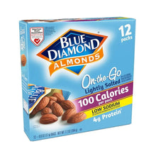 Lightly salted almond snack box with 12 packs, Blue Diamond On the Go