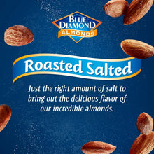 Roasted salted almonds branding with whole almond pieces