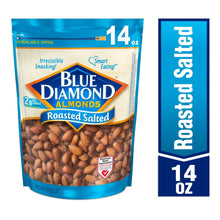 Blue Diamond roasted salted almond snack bag, 14 oz resealable zipper