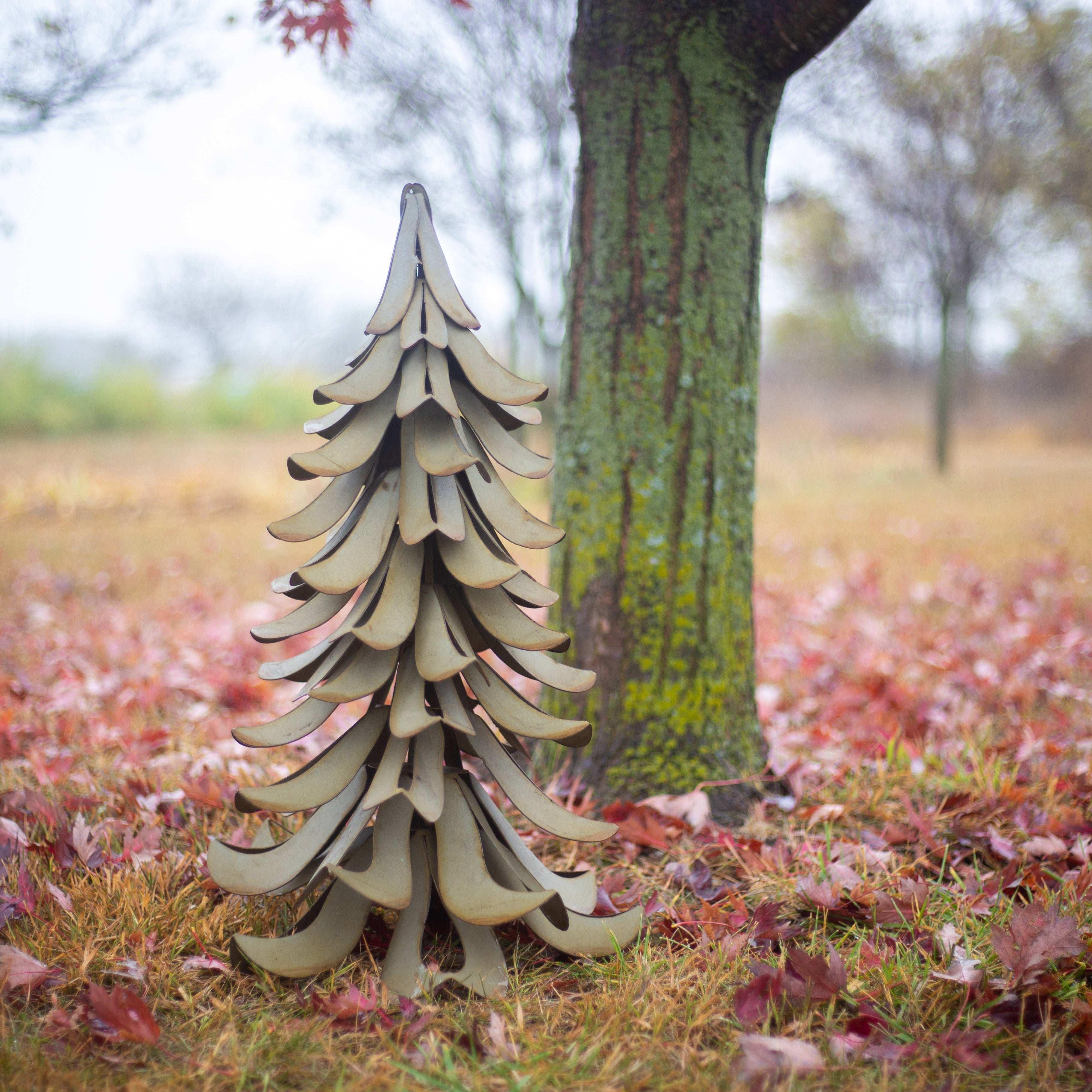 Blue Atlas Cedar Metal Garden Accent by Desert Steel - USA MEGA SHOP