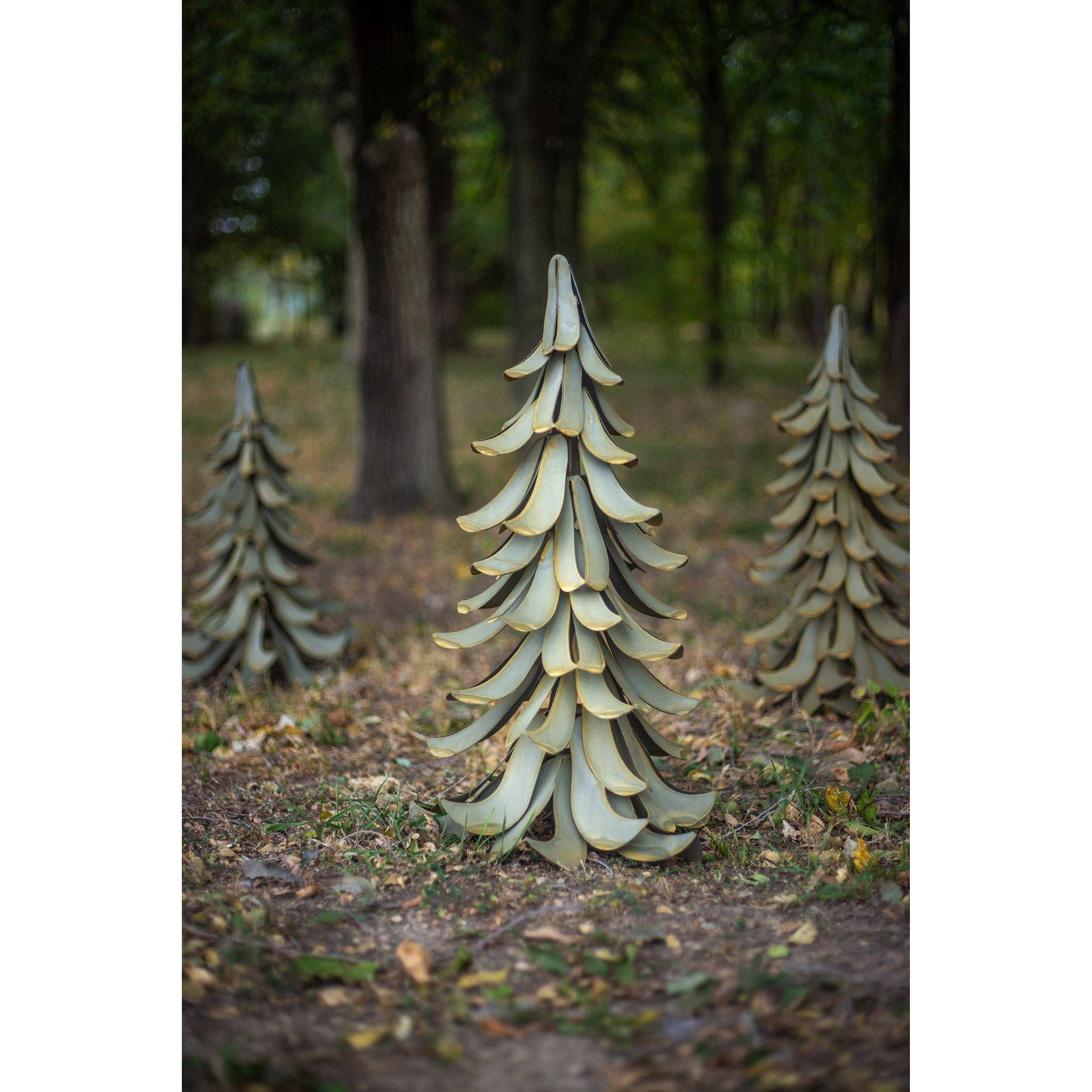Blue Atlas Cedar Metal Garden Accent by Desert Steel - USA MEGA SHOP