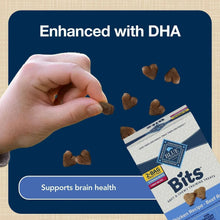 Blue Buffalo Bits training treats pouch with small DHA-enhanced treat pieces