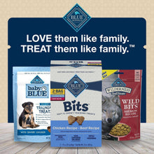 Blue Buffalo Bits training treats variety with other Blue Wilderness bags shown