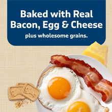 Blue Buffalo Health Bars dog biscuits with baked bacon, egg, and cheese illustration