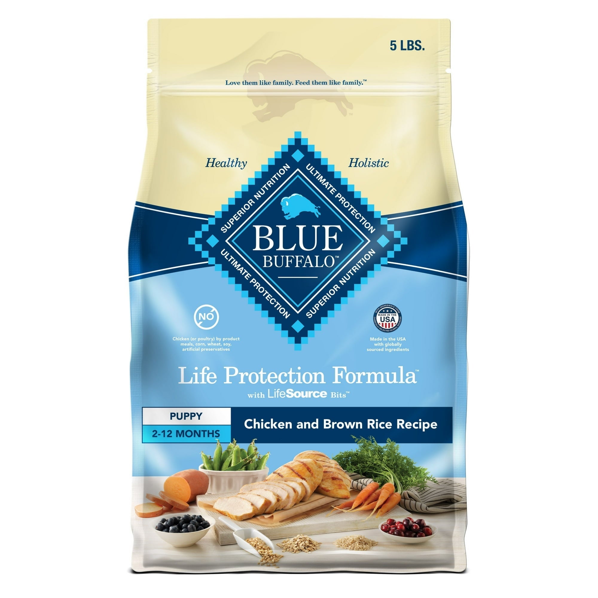 Blue Buffalo Life Protection Formula Puppy Dry Dog Food, Chicken & Brown Rice
