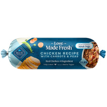Refrigerated dog food roll with chicken recipe and carrots & peas, 5 lb