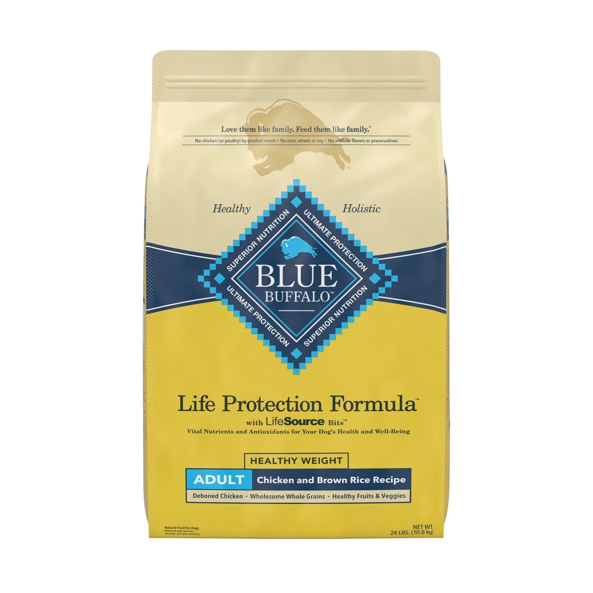 Blue Buffalo Life Protection Formula Healthy Weight Adult Dry Dog Food, Chicken, 15-lb Bag