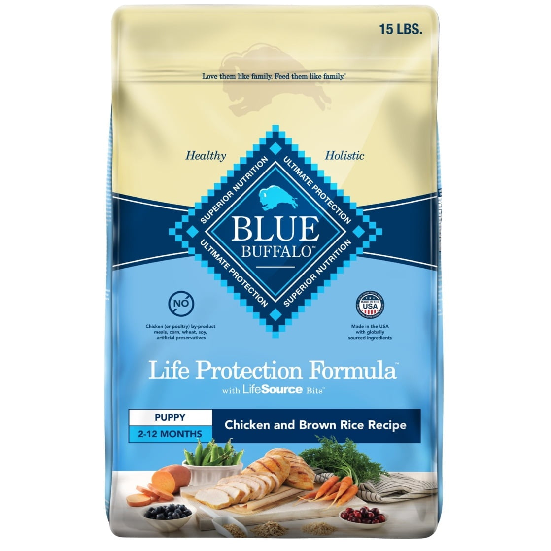 Blue Buffalo Life Protection Formula Puppy Dry Dog Food, Chicken & Brown Rice