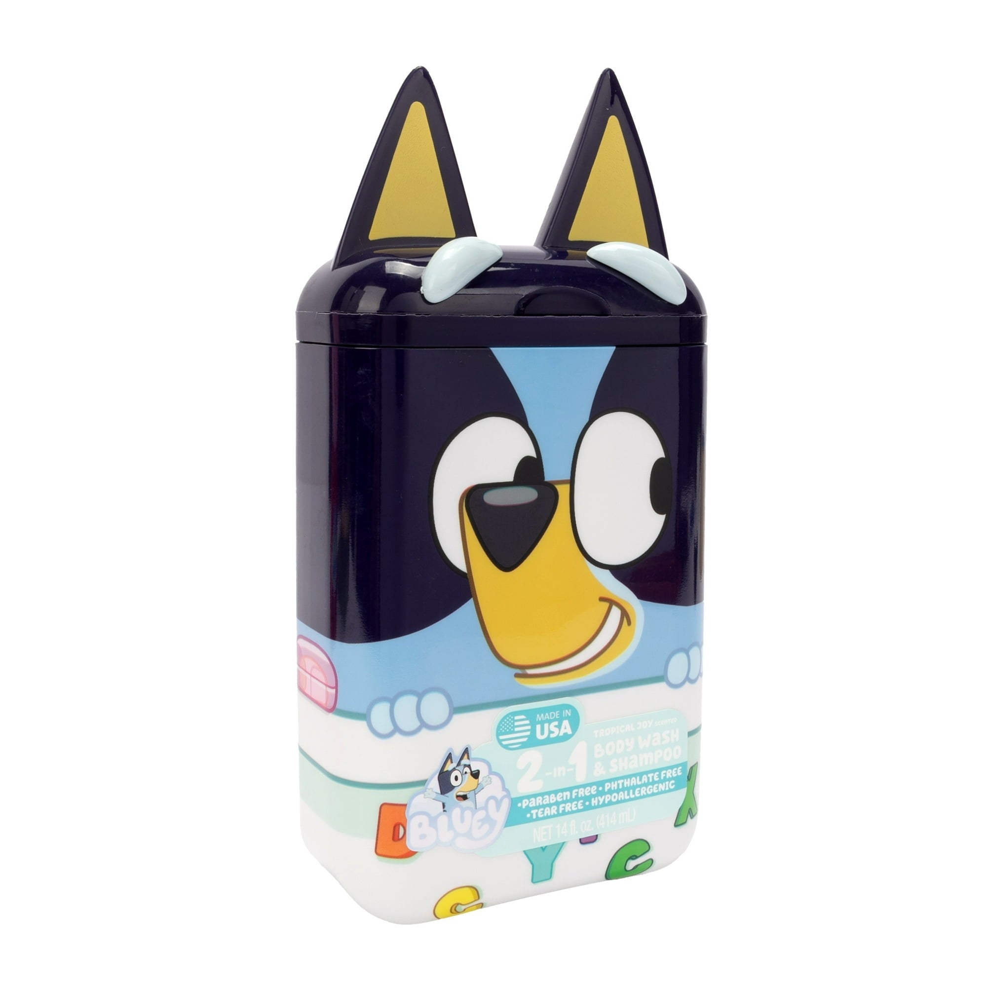 Bluey 2-In-1 Shampoo and Body Wash, Tropical Joy Scented, 14oz