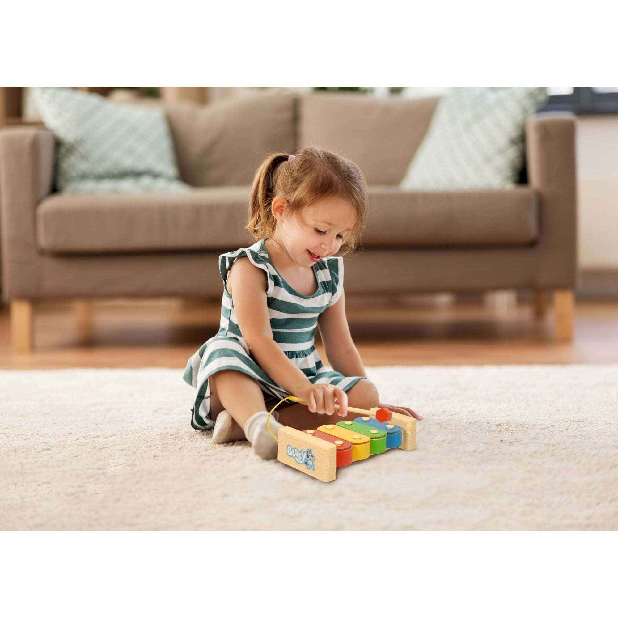 Bluey Magic Xylophone - Musical Toy for Kids with Child-Safe Mallet