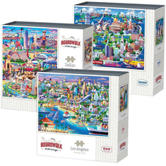 Boardwalk Assorted Jigsaw Puzzles, 3-pack - USA MEGA SHOP