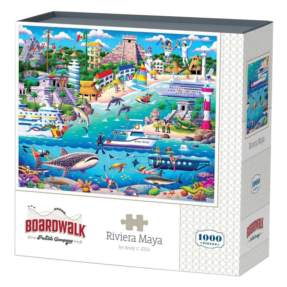 Boardwalk Assorted Jigsaw Puzzles, 3-pack - USA MEGA SHOP