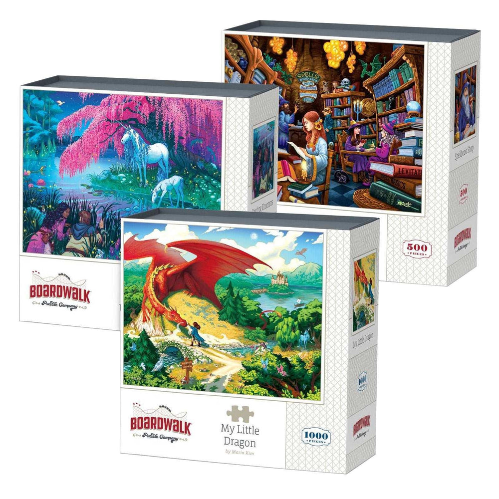 Boardwalk Assorted Jigsaw Puzzles, 3-pack - USA MEGA SHOP