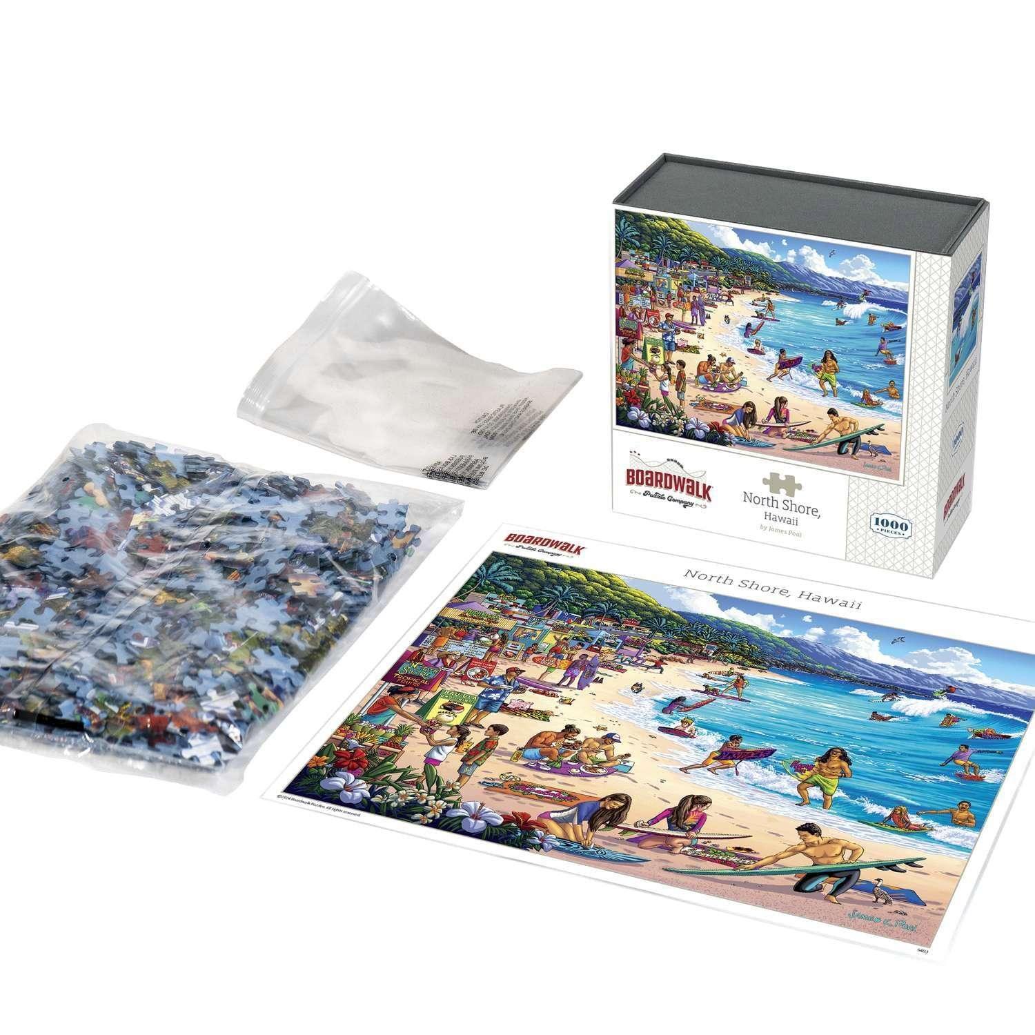 Boardwalk Assorted Jigsaw Puzzles, 3-pack